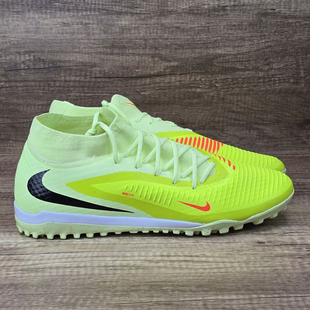 Nike Phantom 6 High Academy TF Men's Sz 12.5 Lime Green Turf Shoes (HQ2277-800)
